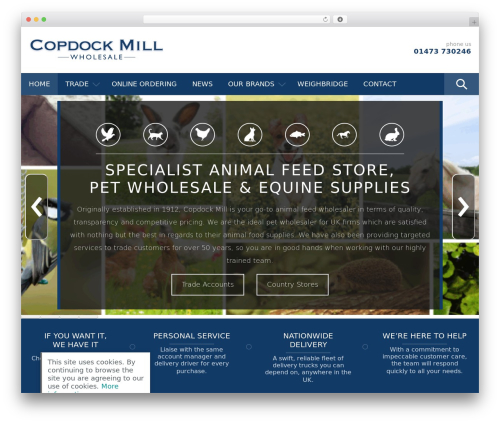 Copdock Mill WordPress theme - copdockmill.co.uk