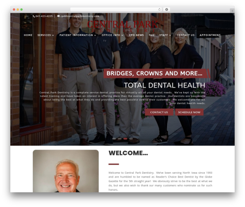Divi logo swap WordPress plugin - centralparkdentistry.com