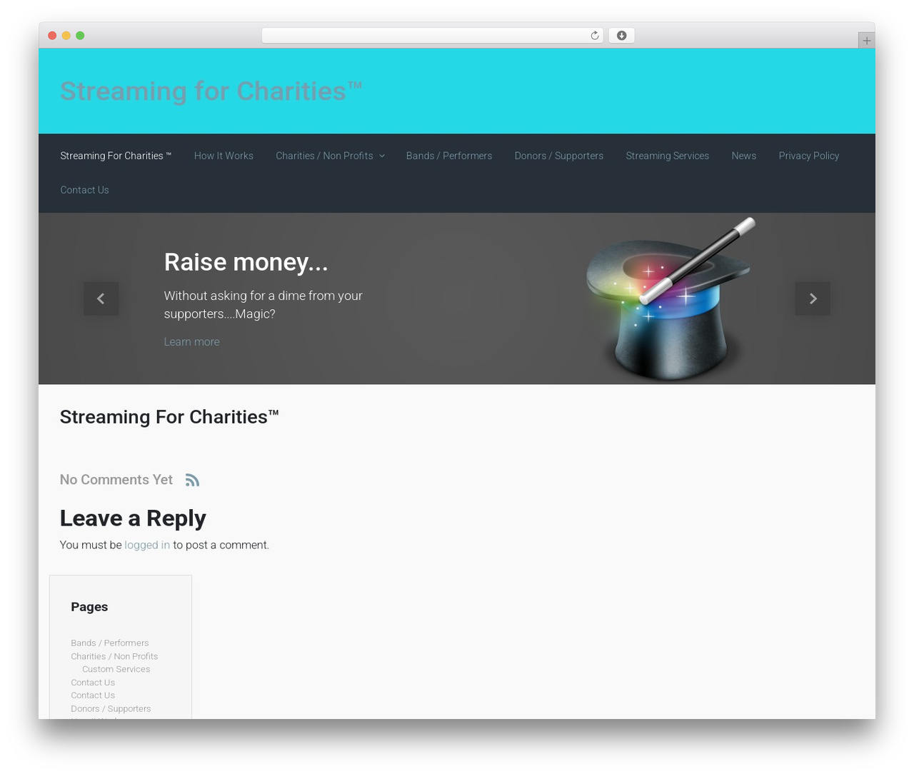 evolve theme WordPress - streamingforcharities.com evolve theme WordPress - streamingforcharities.com
