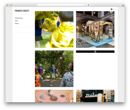 Gridspace WordPress theme - francesdisley.com