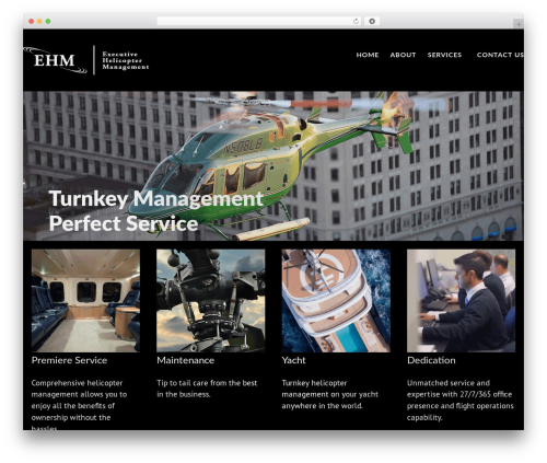 Interstellar WordPress theme - executivehelicoptermanagement.com