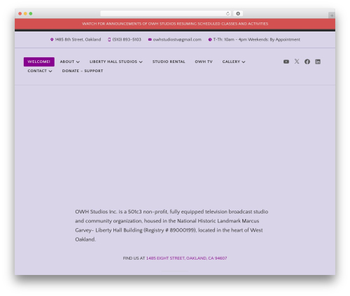 Radcliffe 2 theme WordPress - owhstudios.tv
