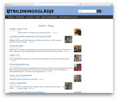 WP Course Manager (wp-course-manager) free WordPress plugin - utbildningsgladje.nu
