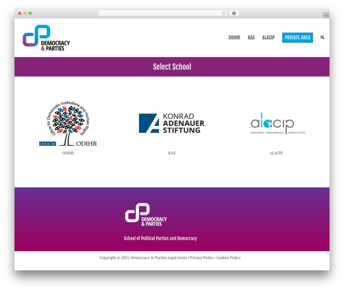 Theme WordPress SPPD - democracyandparties.com