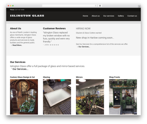 Theme WordPress Worker - islingtonglass.com