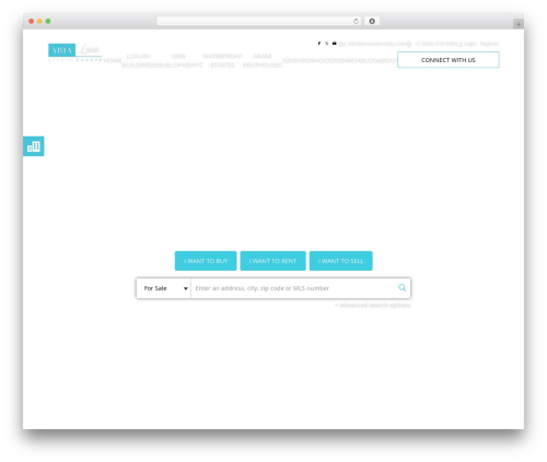 WordPress theme Builder CMS - arialuxerealty.com