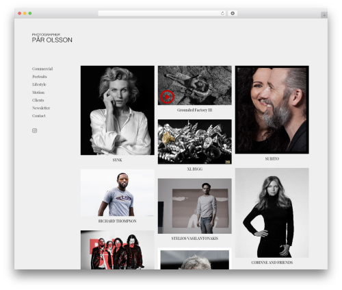 Best WordPress theme Reframe Plus - studioparolsson.com