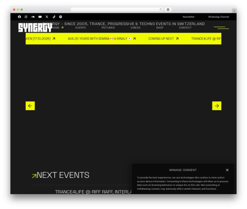 Theme WordPress Rawtracks - synergy-events.ch