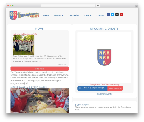 WordPress theme Hello Elementor - transylvaniaclub.com