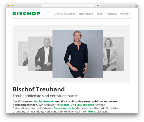WordPress theme TNT theme - bischoftreuhand.ch