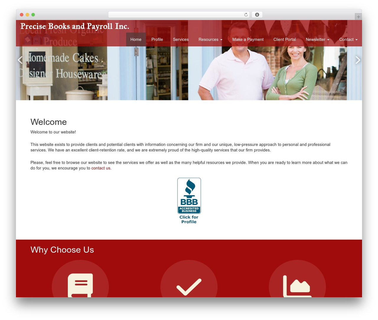 Customized4 WordPress theme - precisebooksandpayroll.com