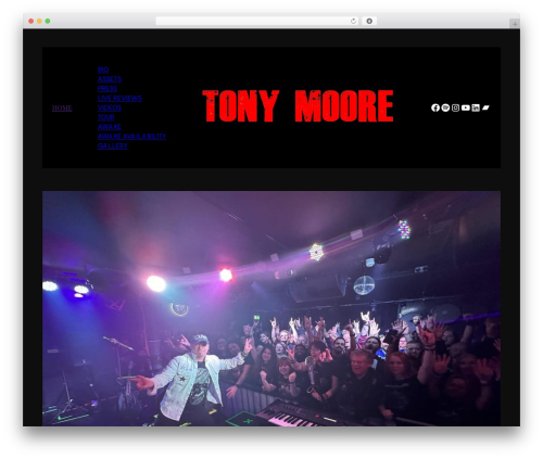 FotaWP theme WordPress - tonymooremusic.com