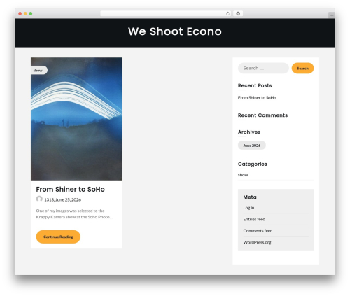 Simplex Magazine WordPress theme - weshootecono.com