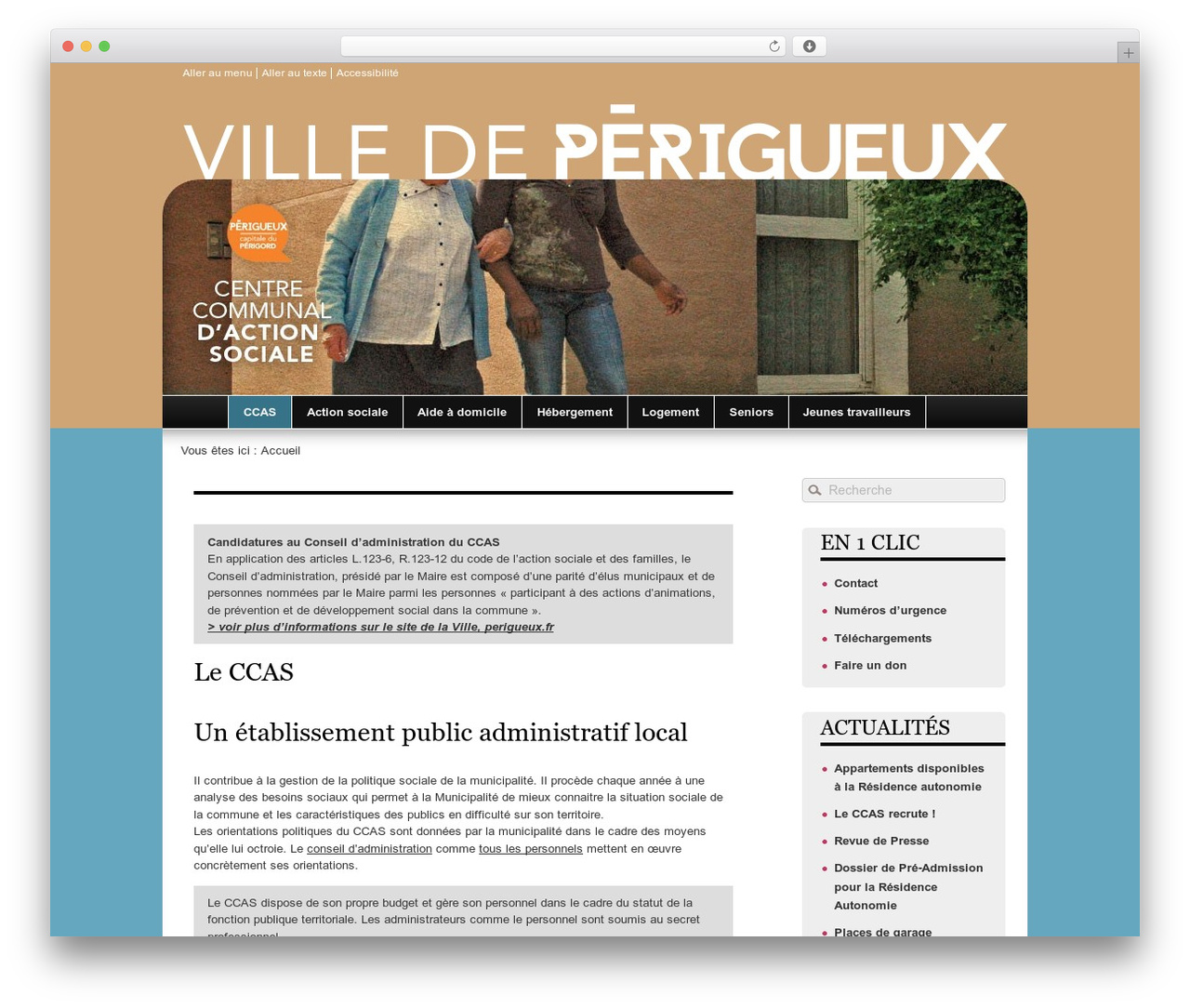 Theme WordPress CCAS - perigueux-ccas.fr