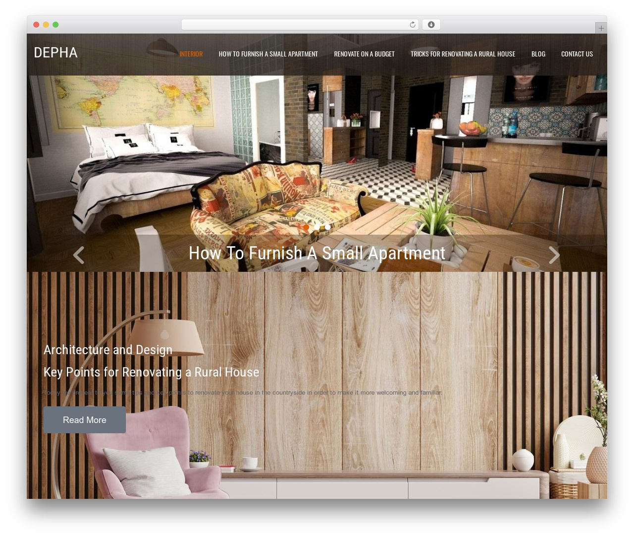 Theme WordPress Interior Lite - depha.org