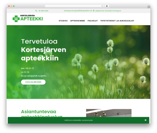 WordPress theme Divi - kortesjarvenapteekki.fi
