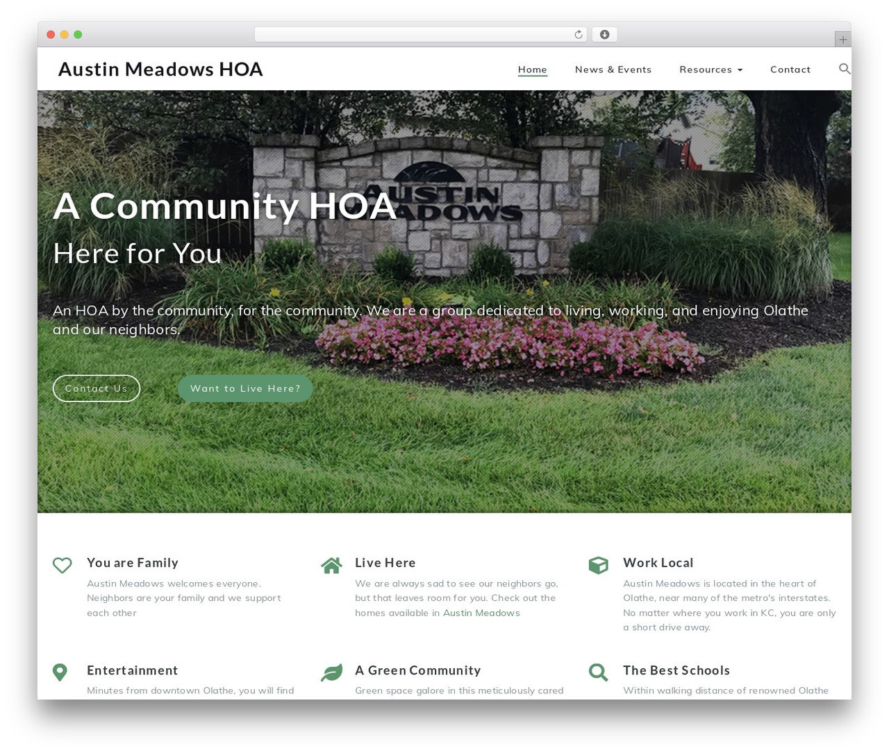 WordPress theme Elemental - austinmeadowskshoa.org