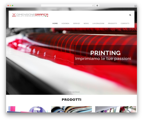 WordPress theme Essence - dimensionegrafica.com