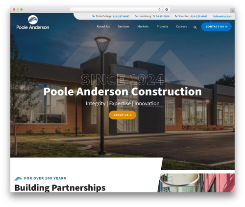 WordPress theme fx - pooleanderson.com