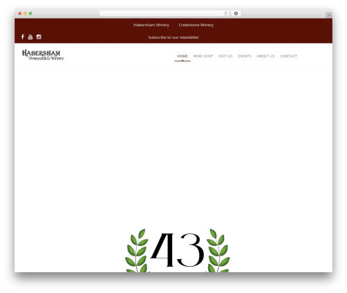 WordPress theme WP Nuvo - habershamwinery.com