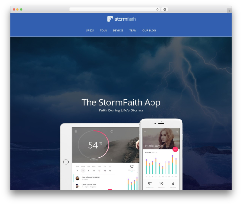 AppStack WordPress theme - stormfaith.com