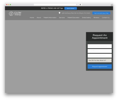 DoctorGenius Framework WordPress theme - glowdentalspa.com