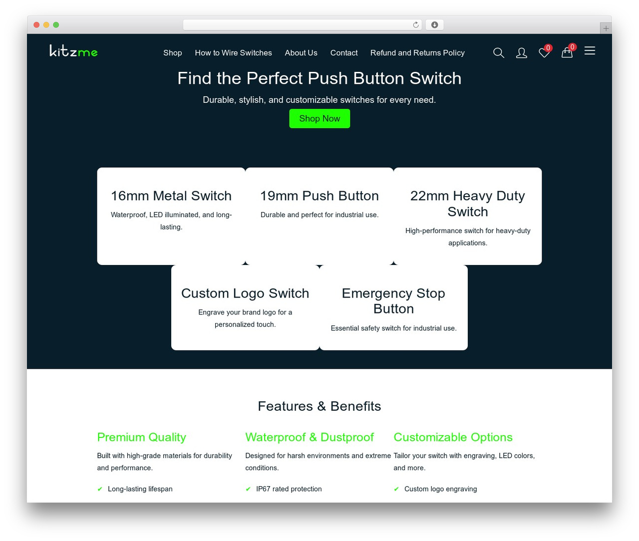 Kera WordPress ecommerce theme - kitzme.com