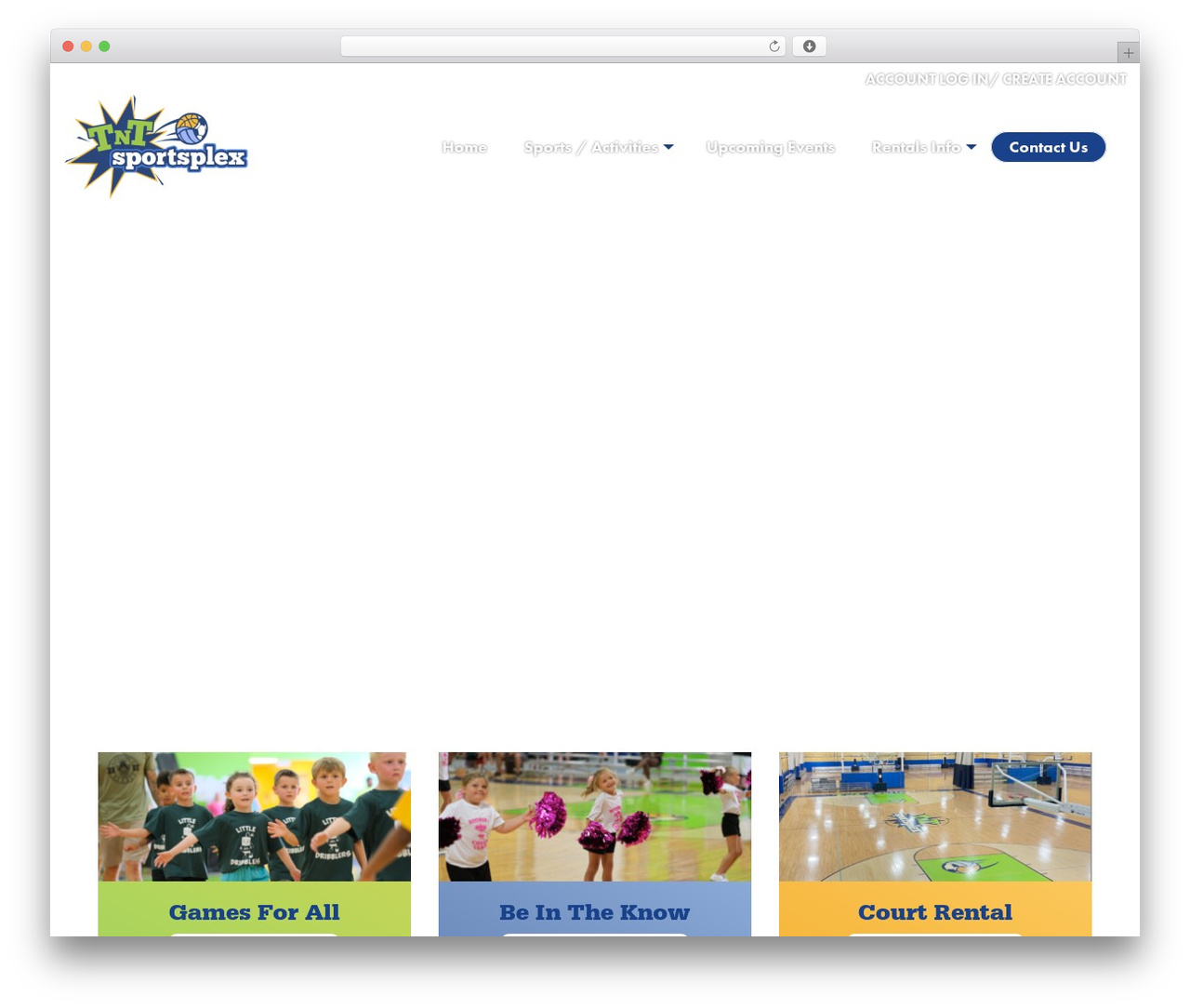 TNT Sports WordPress page theme - tntsportsplex.com