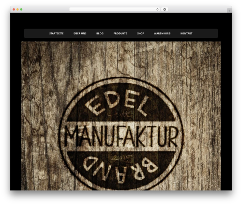 Simple Shop WordPress shopping theme - edelbrand-manufaktur.ch
