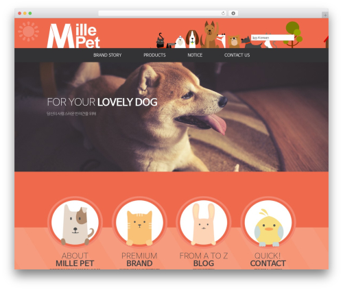 Theme WordPress Helloweb - millepet.com