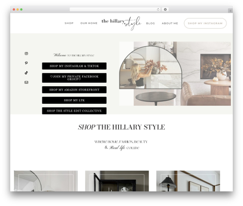 WordPress theme inGrid - thehillarystyle.com