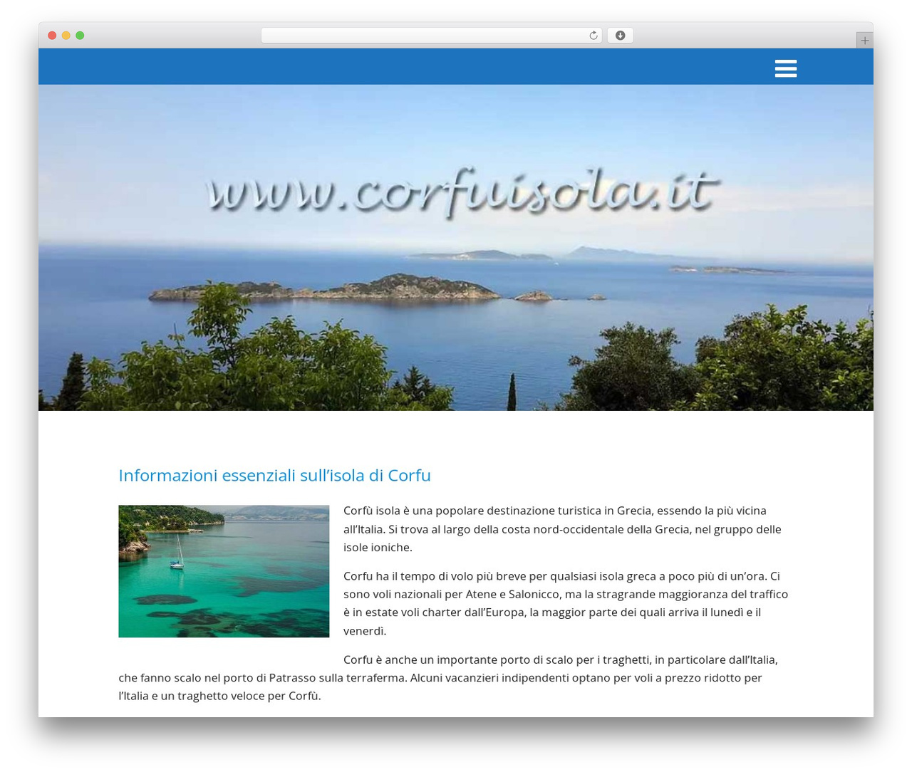 WordPress theme Optimizer PRO - corfuisola.it