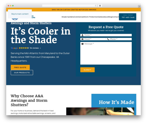 WP theme Array Framework - aaawnings.com