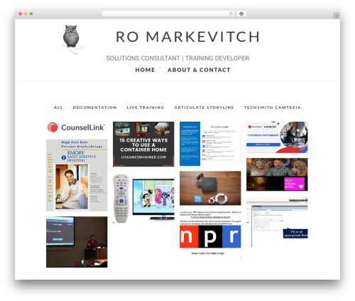 HyperX WordPress theme - robertamarkevitch.com
