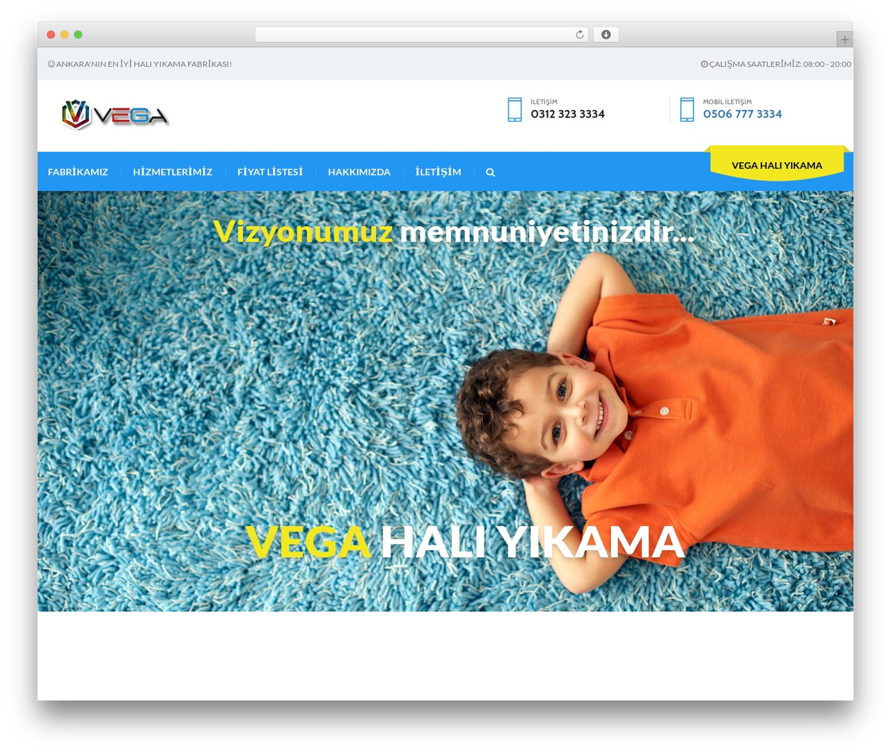 Make Clean WordPress theme - vegahaliyikama.com