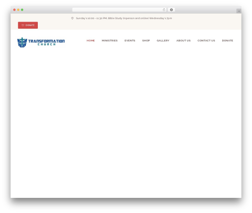 Pastore Church WordPress store theme - transformationchurchofde.com