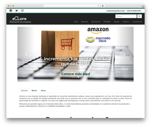 WordPress theme eCLions - eclions.com