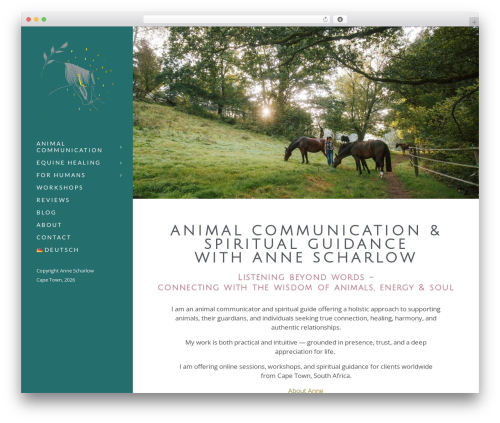 WordPress theme Borderland - www.annescharlow.com
