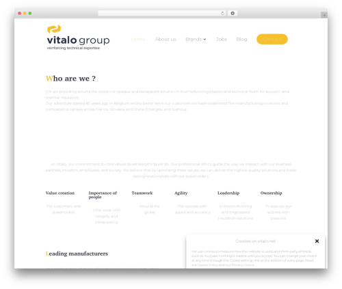 WordPress theme Divi - vitalo.net