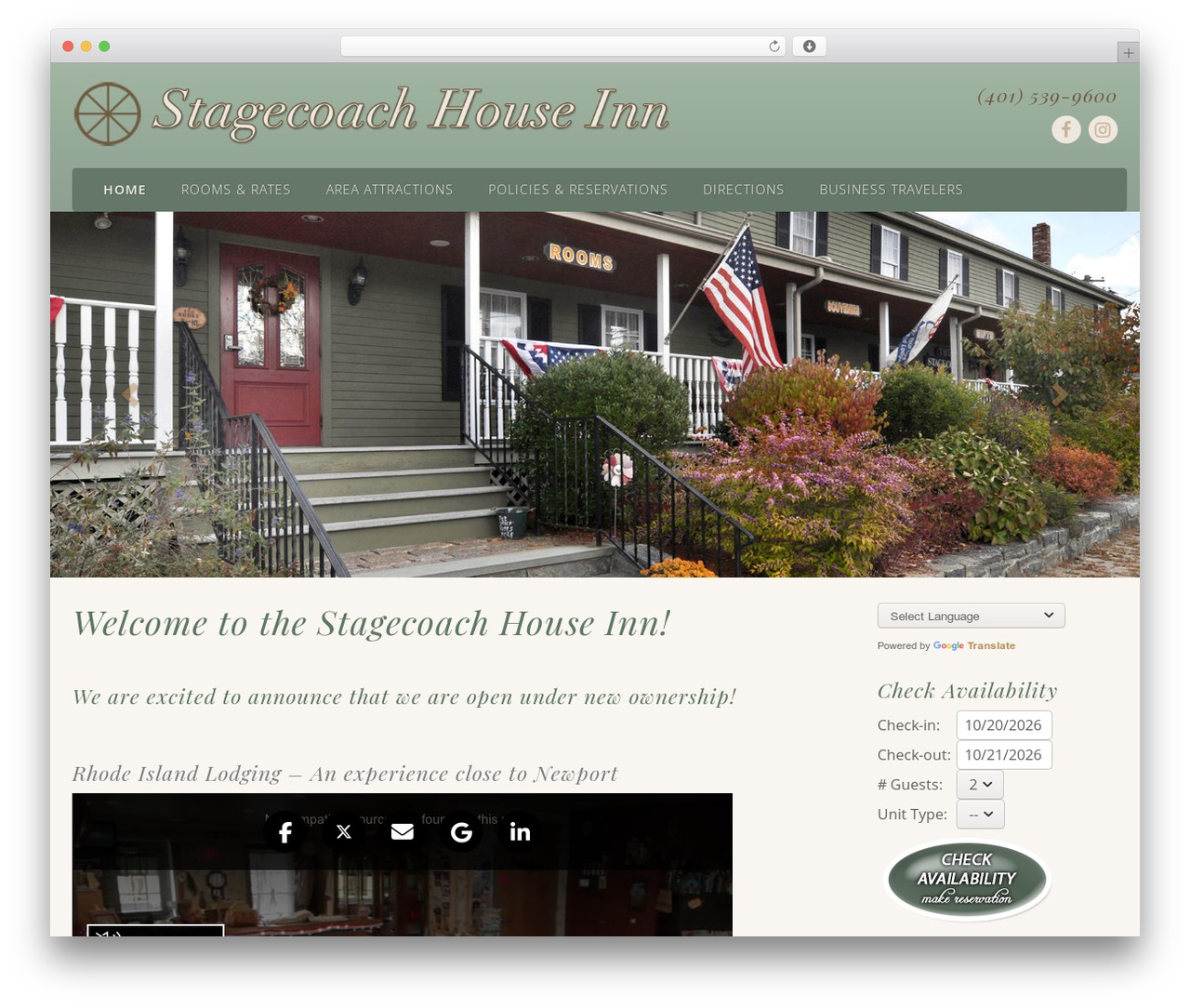 WordPress theme Next Foundations - stagecoachhouse.com