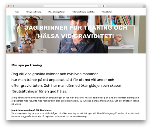 Teothemes page builder WordPress plugin - mariawigbrant.se
