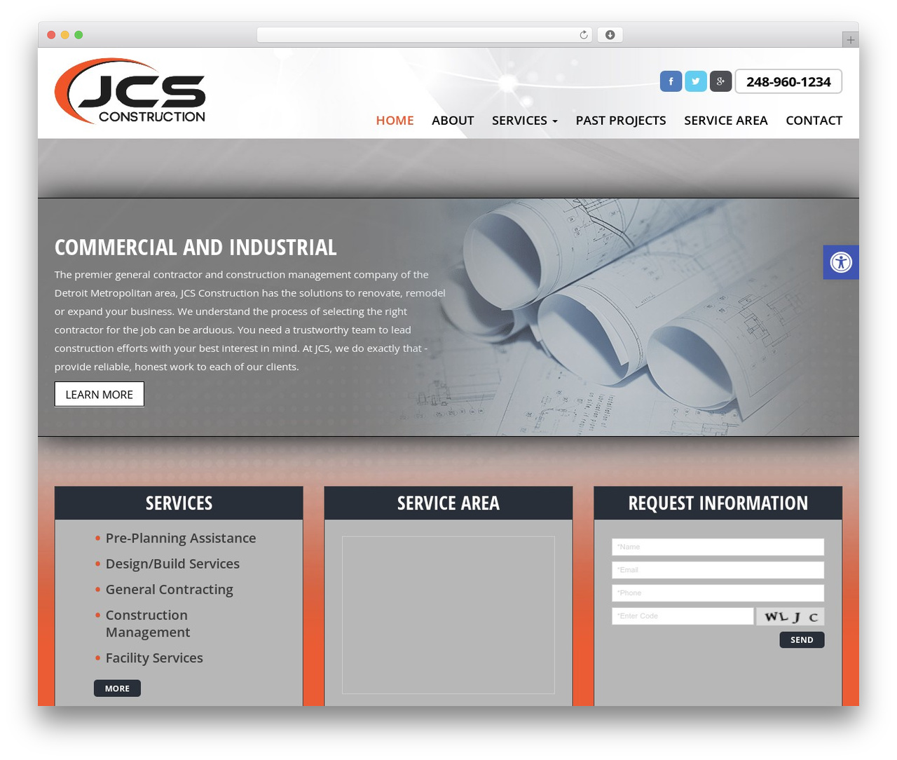 WordPress theme Triggerfish Responsive - jcsconstruction.com