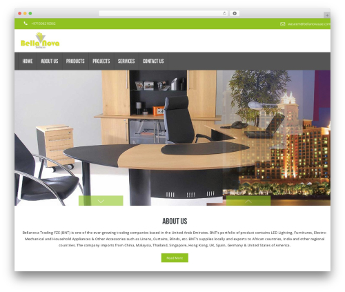 WordPress website theme bellanova - bellanovauae.com