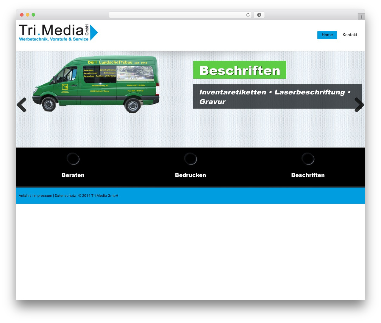 Abaris WordPress theme - trimedia-gmbh.de