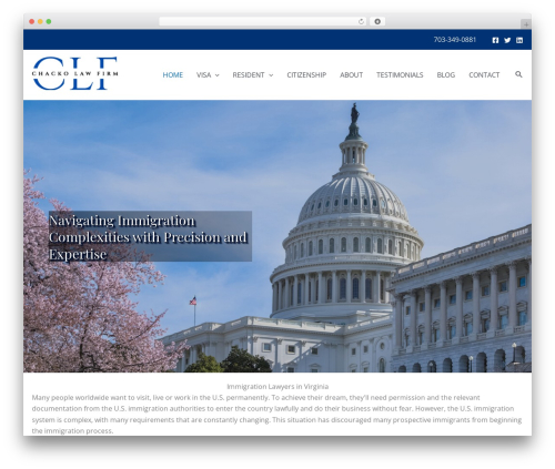 Astra WordPress theme - chackolawfirm.com