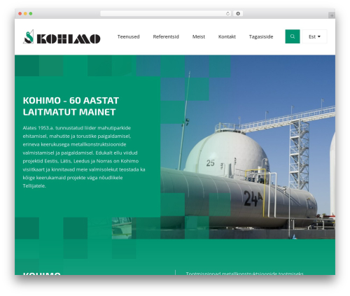 Best WordPress theme Kohimo Theme - kohimo.ee