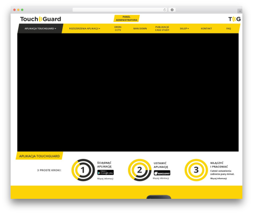 Best WordPress theme Master - touchguard.pl