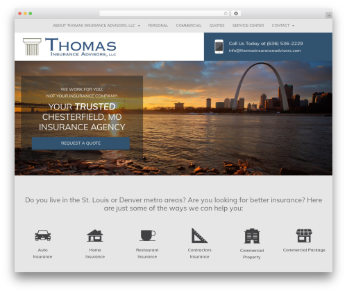 Broker Pro WordPress theme - thomasinsuranceadvisors.com
