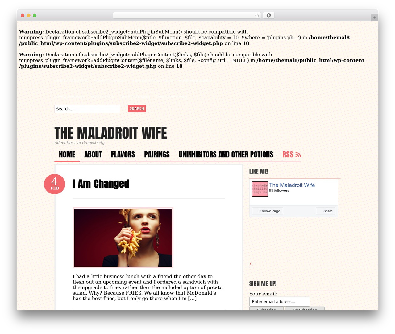 Bueno theme WordPress - themaladroitwife.com Bueno theme WordPress - themaladroitwife.com