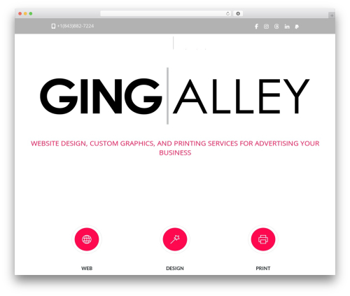 Burst WordPress theme - gingalley.com